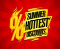 Summer hottest discounts sale banner