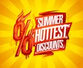 Summer hottest discounts sale banner