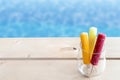 Summer ice lollies Royalty Free Stock Photo