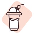 Summer iced water, icon