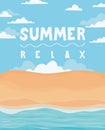 summer illustration cartel Royalty Free Stock Photo