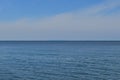 Summer in Indiana: Chicago Skyline Across Lake Michigan Royalty Free Stock Photo