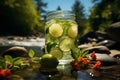 Summer indulgence Nature drink, food, water, green color, and ice