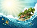 Summer Island Trip background