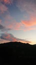 Summer Italian Sunset Skyscape Clouds Mountains Royalty Free Stock Photo