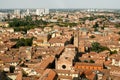 A view of a typical old European city from above Royalty Free Stock Photo