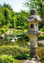 Summer japanese garden. Beautiful nature. City park Royalty Free Stock Photo