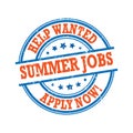 Summer jobs available. Hospitality and leisure jobs