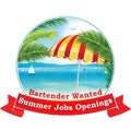 Summer jobs openings. Bartender wanted