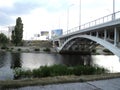 cityscape cuev view bridge over the river