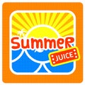 Summer juice label