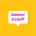 Summer kickoff design