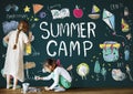 Summer Kids Camp Adventure Explore Concept Royalty Free Stock Photo