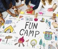 Summer Kids Camp Adventure Explore Concept Royalty Free Stock Photo