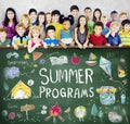 Summer Kids Camp Adventure Explore Concept Royalty Free Stock Photo