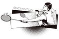 Summer kinds of sports. Badminton