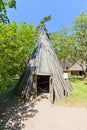 Summer kitchen circa 1850s in Ethnographic Open-Air Museum of Royalty Free Stock Photo