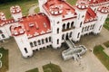 Summer Kossovsky Castle in Belarus.Puslovsky Palace