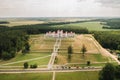 Summer Kossovsky Castle in Belarus.Puslovsky Palace Royalty Free Stock Photo
