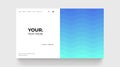 Summer landing page for web, banner