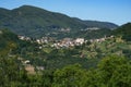 Summer landscape along the road from Castelnuovo Garfagnana to San Romano, Tuscany