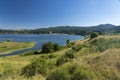 Summer landscape along the road to Camigliatello, Sila. Cecita lake Royalty Free Stock Photo
