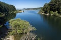 Summer landscape along the road to Camigliatello, Sila. Cecita lake Royalty Free Stock Photo