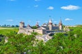 Summer landscape with an ancient fortress in Kamianets-Podilskyi, Ukraine Royalty Free Stock Photo