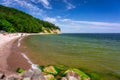 Summer landscape of the Baltic Sea with cliffs in Gdynia OrÃâowo, Poland