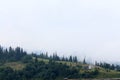 Summer landscape with beautiful mountains