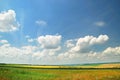 Summer landscape with the beautiful sky