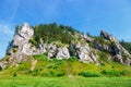 Summer landscape in Bedkowska Valley Royalty Free Stock Photo