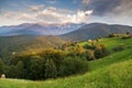 Summer Landscape in The Carpathian Mountains Royalty Free Stock Photo