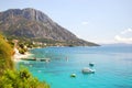Picturesque view of adriatic coast of dalmatia in Royalty Free Stock Photo