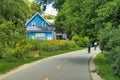 Go Solar House along Bike Trail in Madison