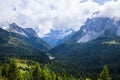 Summer landscape in Dolomites mountains, Alps, Italy Royalty Free Stock Photo