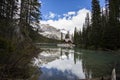 Summer landscape in Emerald lake, Yoho National Park, Canada Royalty Free Stock Photo