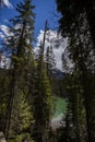 Summer landscape in Emerald lake, Yoho National Park, Canada Royalty Free Stock Photo