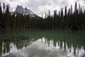 Summer landscape in Emerald lake, Yoho National Park, Canada Royalty Free Stock Photo