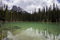 Summer landscape in Emerald lake, Yoho National Park, Canada Royalty Free Stock Photo