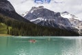 Summer landscape in Emerald lake, Yoho National Park, Canada Royalty Free Stock Photo