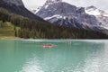 Summer landscape in Emerald lake, Yoho National Park, Canada Royalty Free Stock Photo