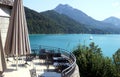 Summer landscape. Lake Fuschlsee, Salzburg Royalty Free Stock Photo