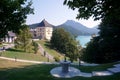 Summer landscape. Lake Fuschlsee, Salzburg Royalty Free Stock Photo