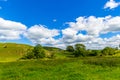 Summer landscape at Malham Cove Yorkshire Dales Royalty Free Stock Photo