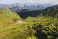 Summer landscape of Marmarosy mountains range Royalty Free Stock Photo