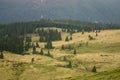 Summer landscape of Marmarosy mountains range Royalty Free Stock Photo