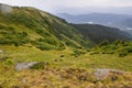 Summer landscape of Marmarosy mountains range Royalty Free Stock Photo