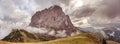 Summer landscape of mount Langkofel, South Tirol, Dolomites mountains, Italy Royalty Free Stock Photo