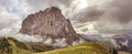 Summer landscape of mount Langkofel, South Tirol, Dolomites mountains, Italy Royalty Free Stock Photo